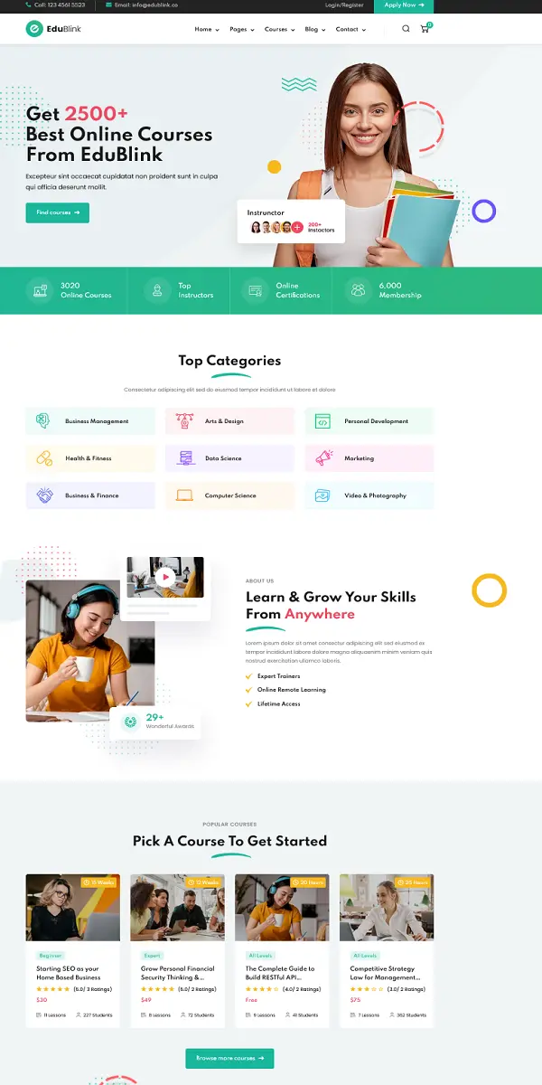Education website